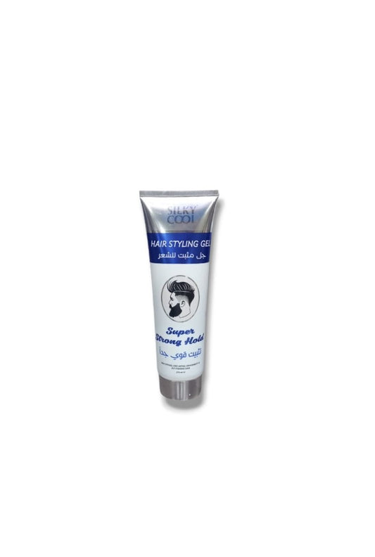 SILKY COOL MENS HAIR STYLING GEL STRONG