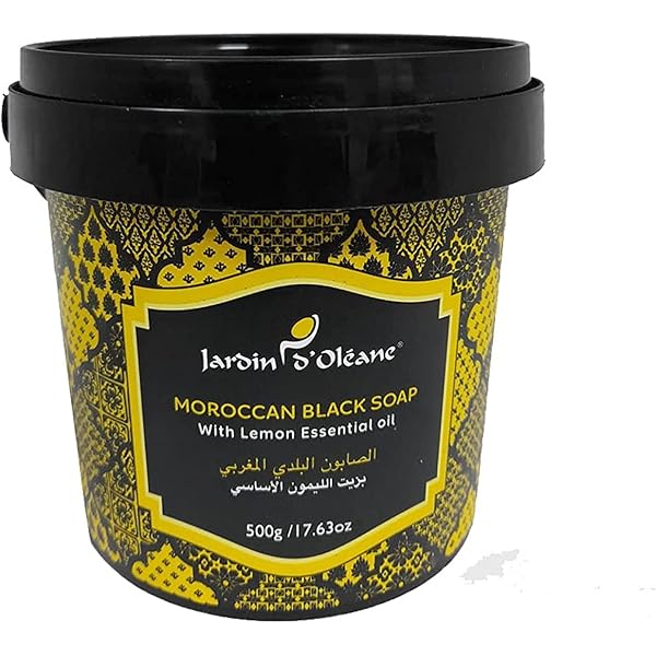 JARDIN FLAMINGO MOROCAN BLACK SOAP WITH LEMON OIL