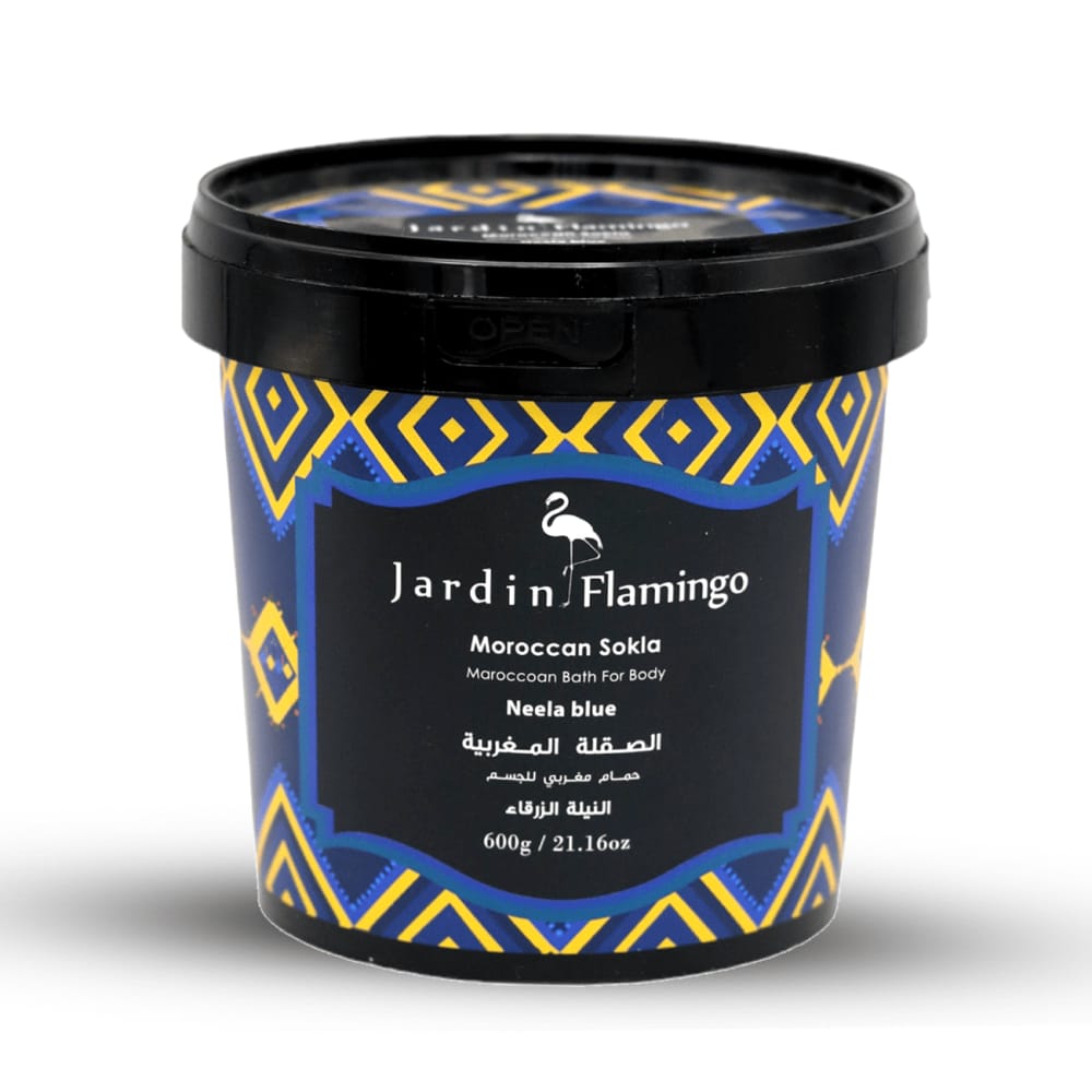 JARDIN FLAMINGO MOROCCAN SOKLA MOROCAN BATH NELA BLUE 50GM