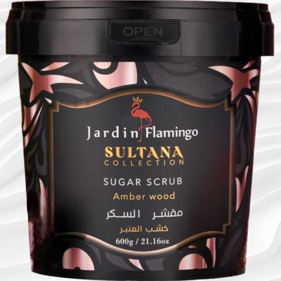 JARDIN FLAMINGO SULTANA COLLECTION SUGAR SCRUB AMBER OUD 500GM